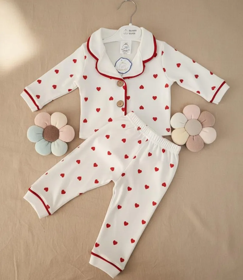 بجامة شتوية قطن 100% للبيبي 👶❄️ (من 6 حتى 24 شهر)